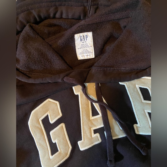 Brown gap hoodie with front pocket and elastic bottom - Picture 3 of 3